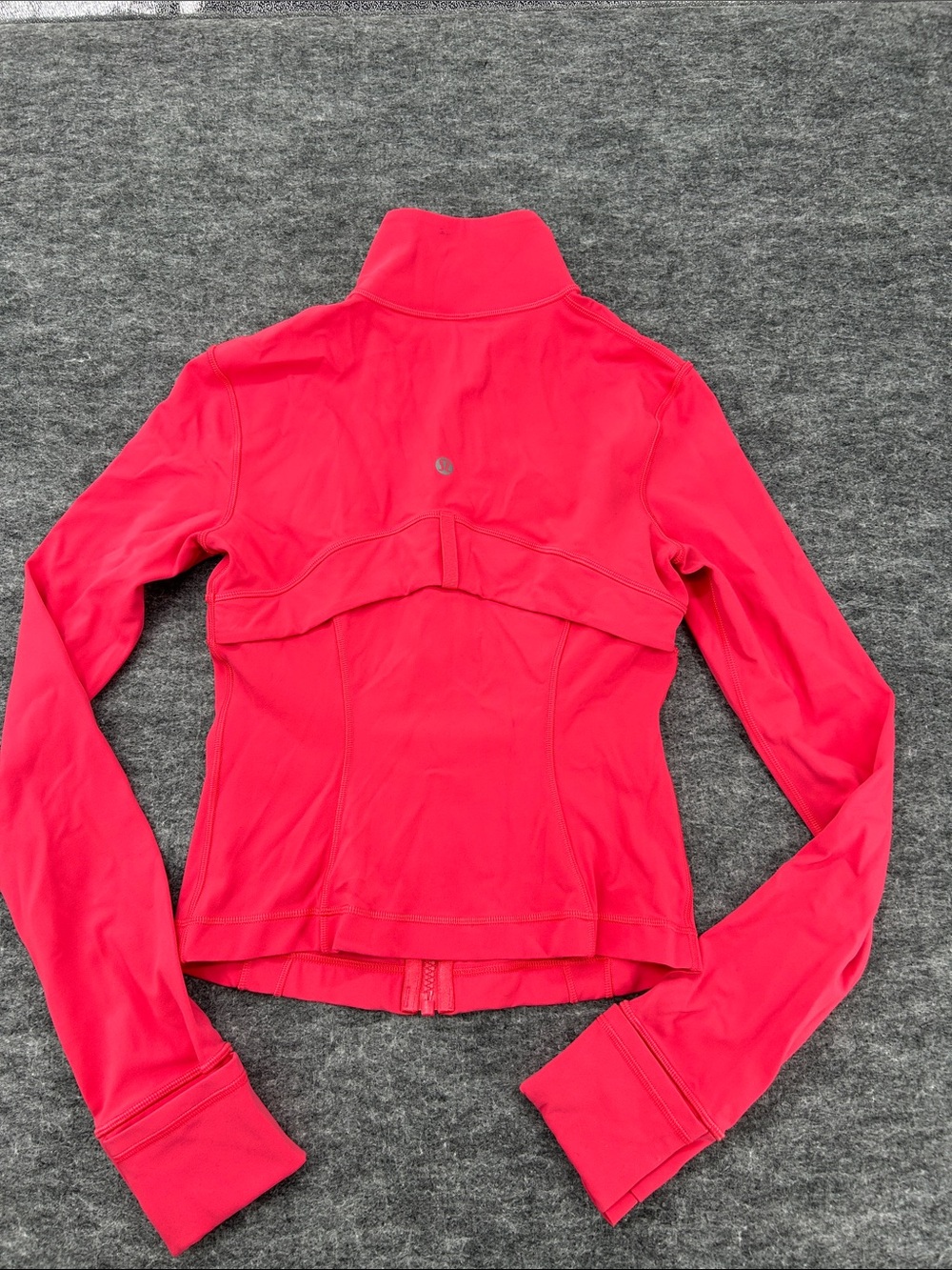 lululemon athletica Coral-Red Zip-Up Bomber Jacket size 4 - Picture 6 of 10